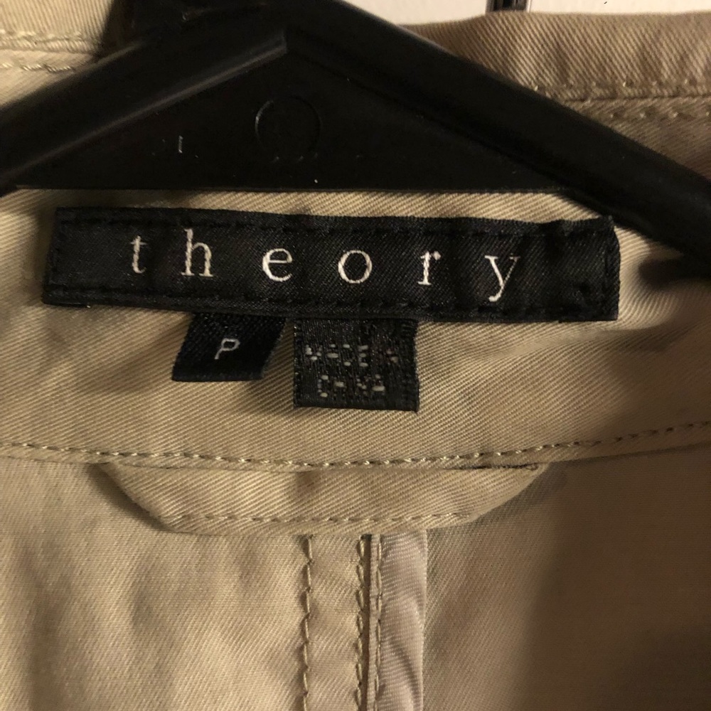 Theory beige trench coat
